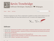 Tablet Screenshot of kevinmtrowbridge.com